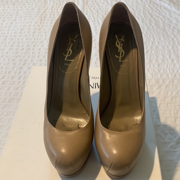 YSL Tribtoo heels in Nappa/Nude size 38/8. - Picture 2 of 6